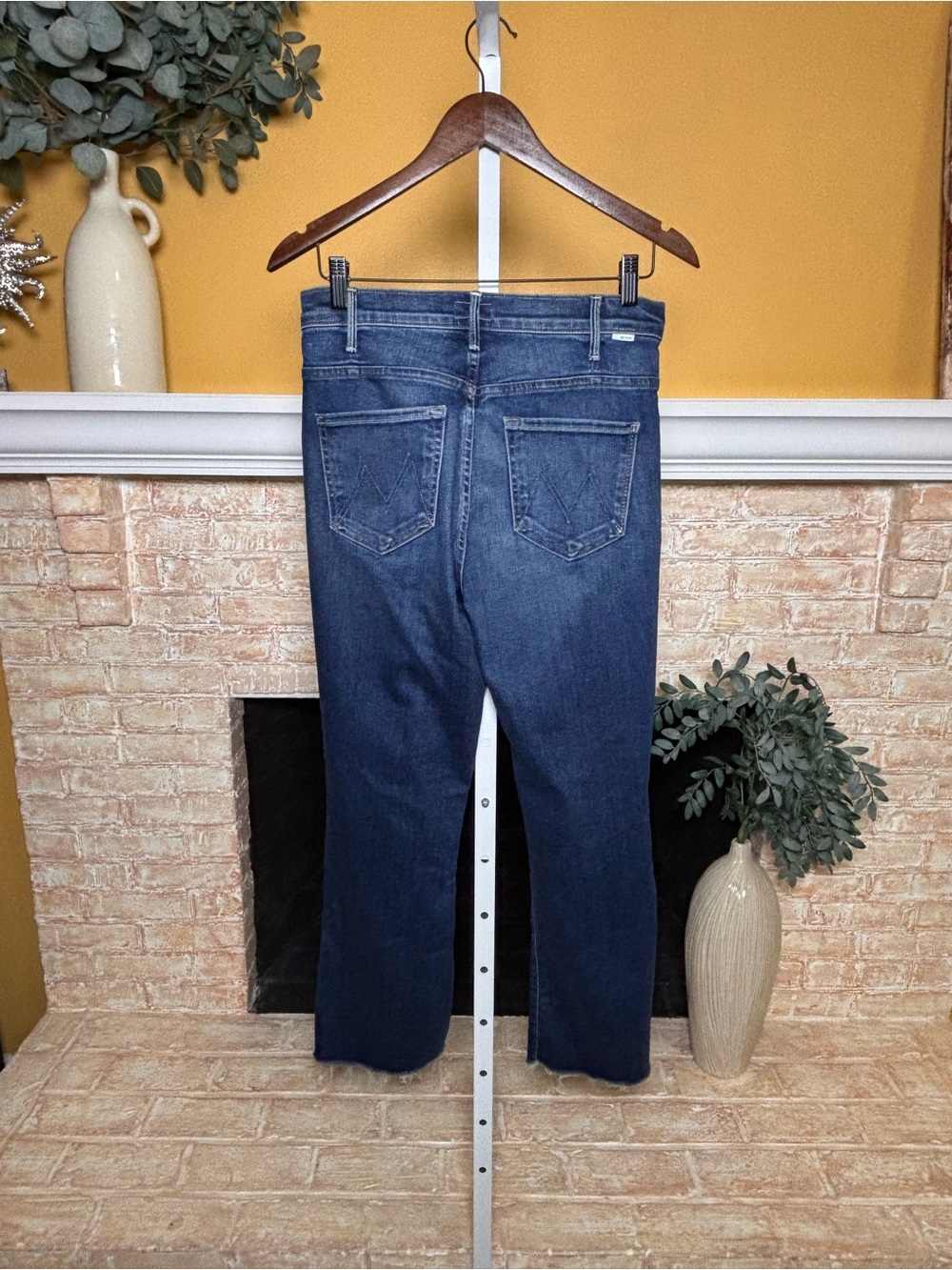 MOTHER The Hustler Ankle Fray Jeans 28 Night Clubbing High Rise #584 - Picture 3 of 7